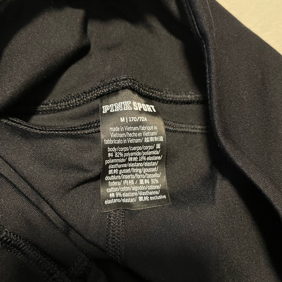 Lot of 5 pairs of VS black leggings, various styles, size medium - Picture 8 of 13